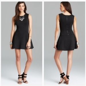 EUC Free People Cha Cha Black Mini Skater Dress